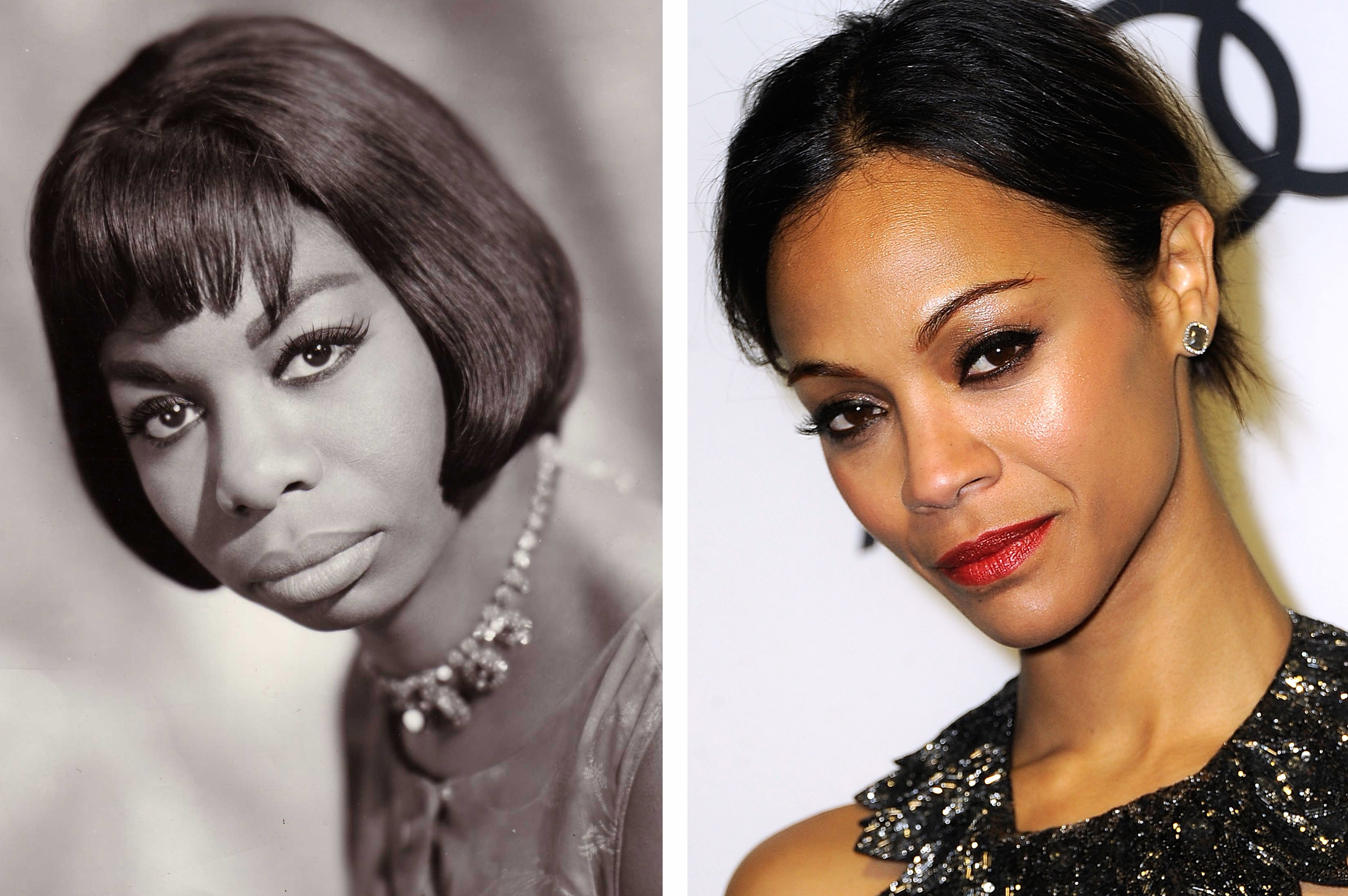 Nina Simone and Zoe Saldana