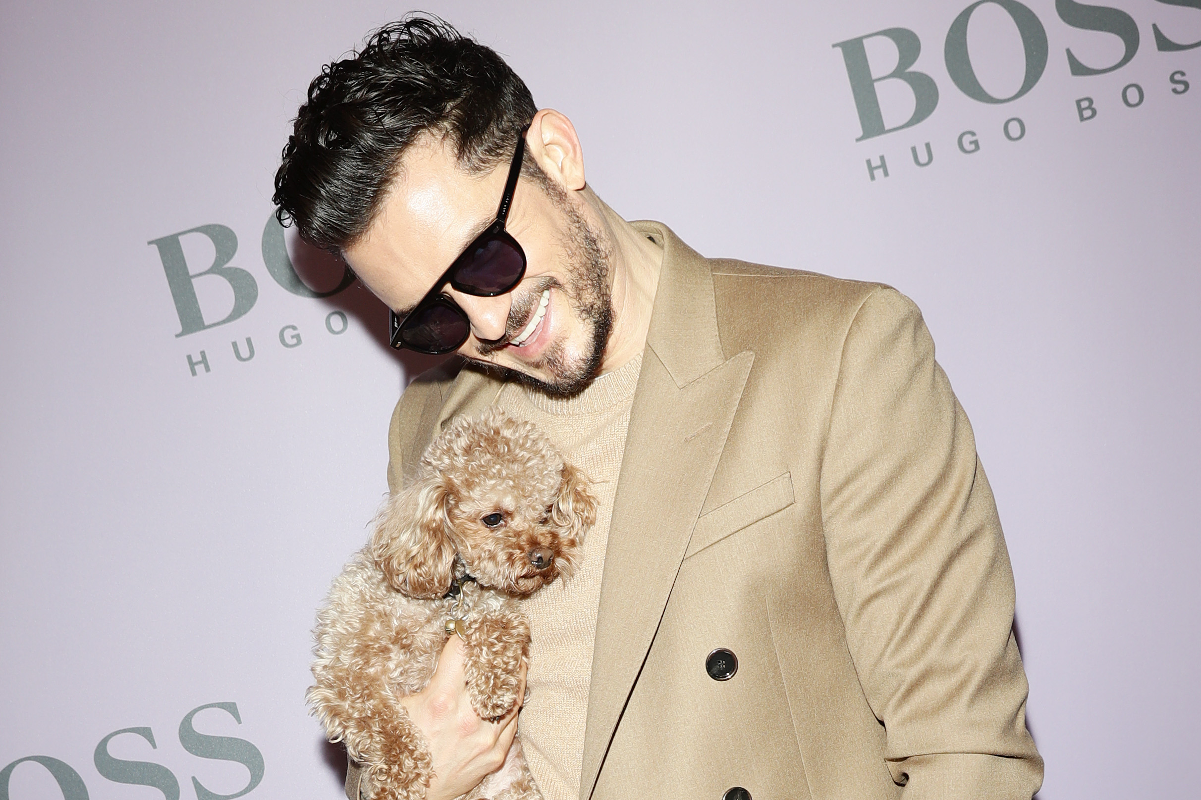 Orlando Bloom with dog