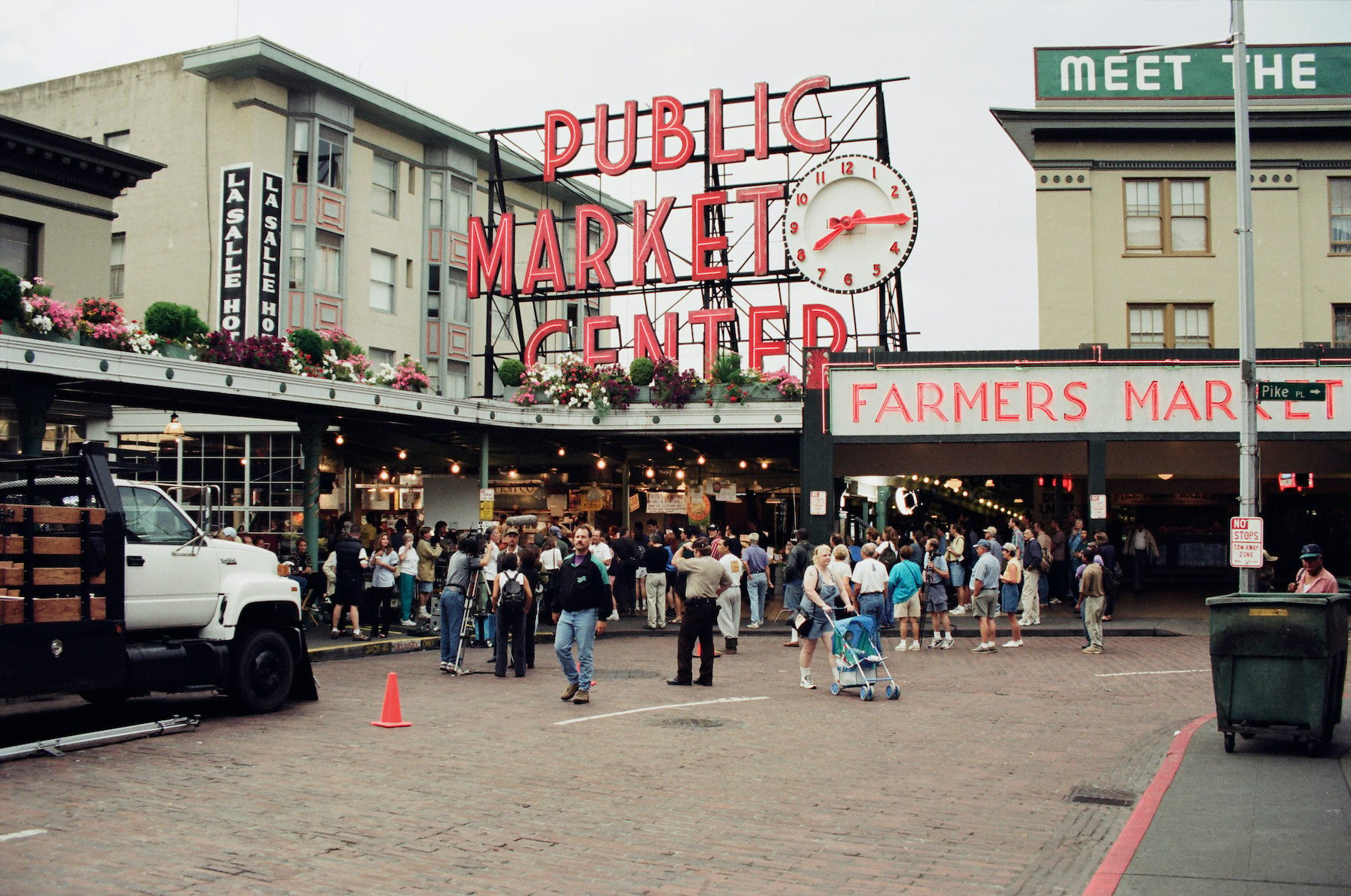 Pike Place Market during the filming of 'Frasier'