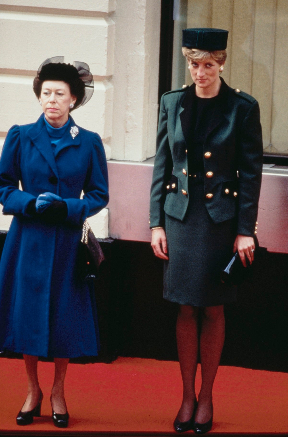 Princess Margaret and Princess Diana