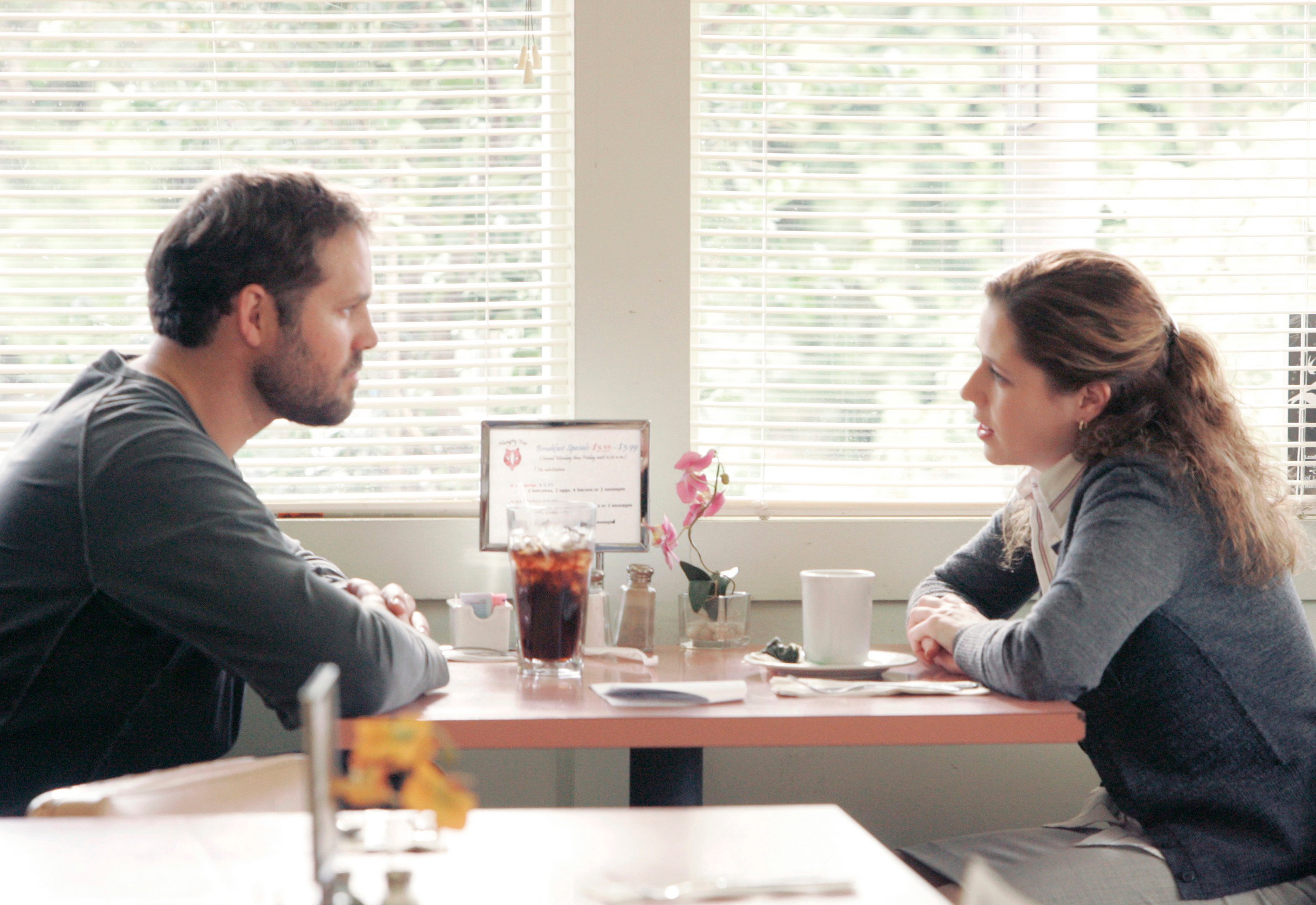 David Denman and Jenna Fischer