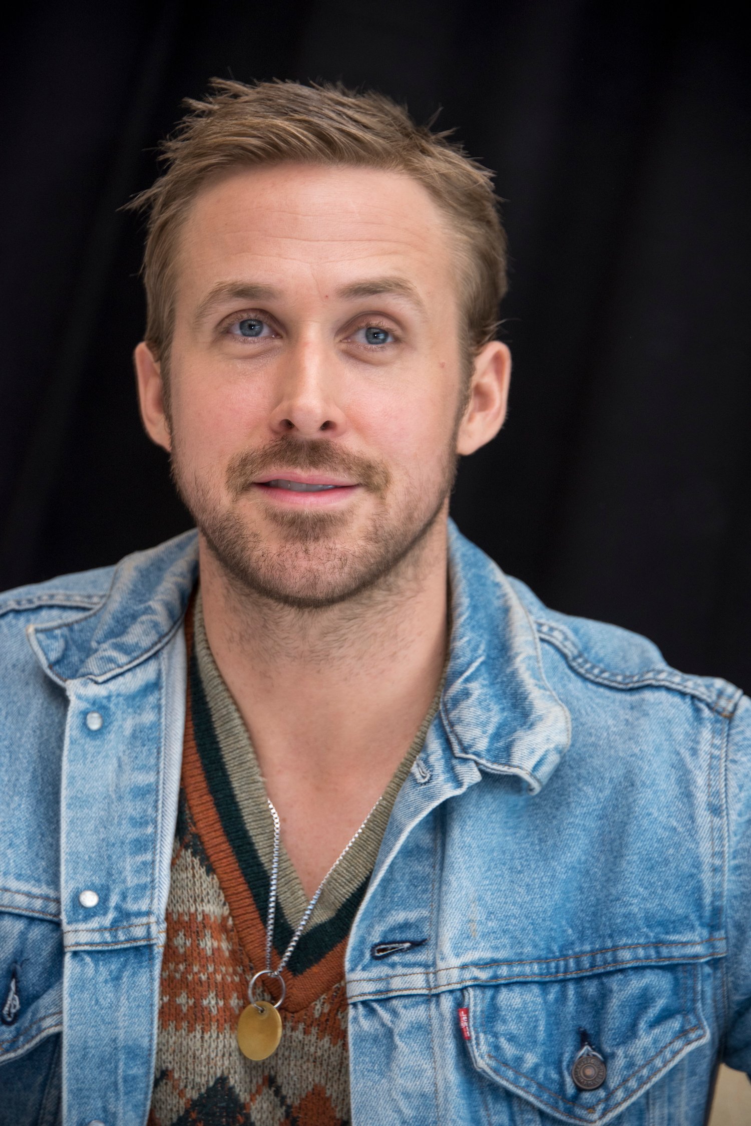 Ryan Gosling at a press conference for 'Blade Runner 2049'