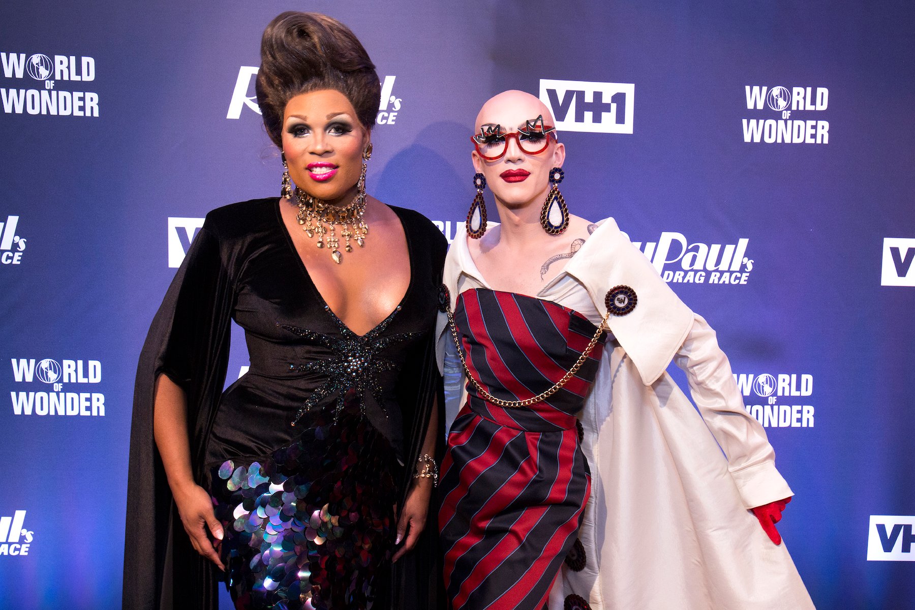 Peppermint and Sasha Velour attend the 'RuPaul's Drag Race' Season 9 Finale Viewing Party