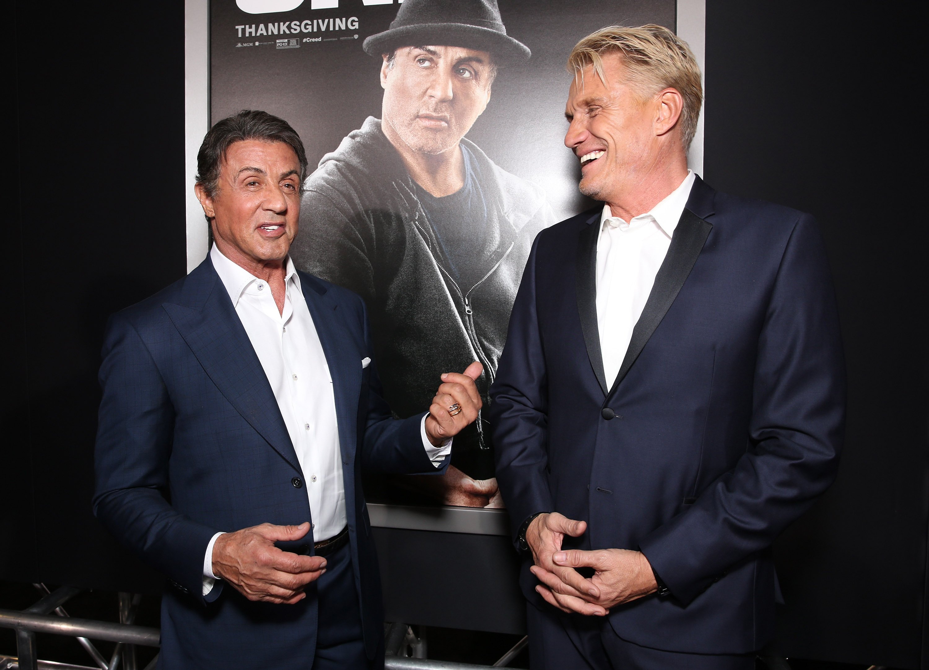 Sylvester Stallone and Dolph Lundgren