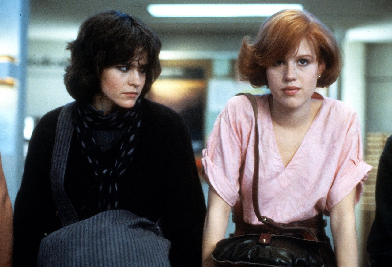 Ally Sheedy and Molly Ringwald in 'The Breakfast Club'