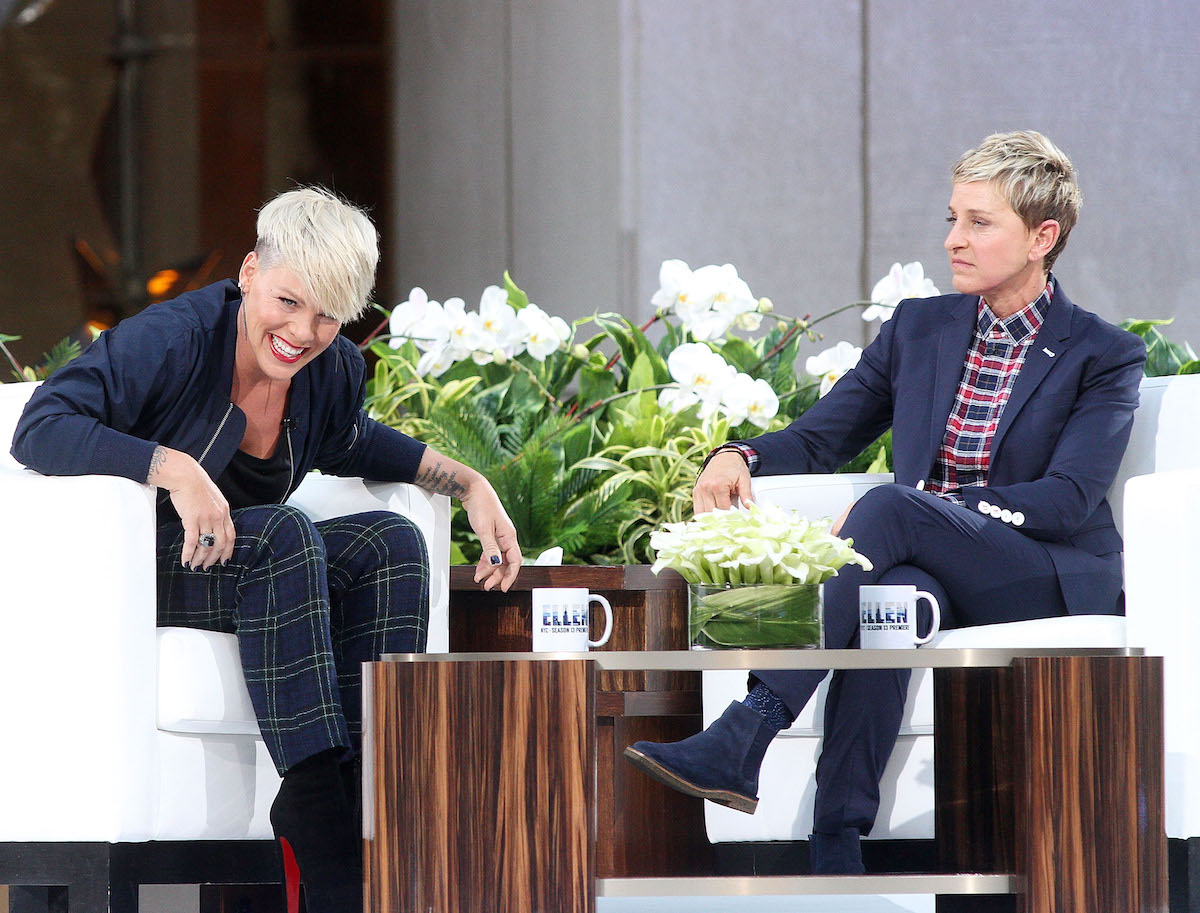 Pink and Ellen DeGeneres