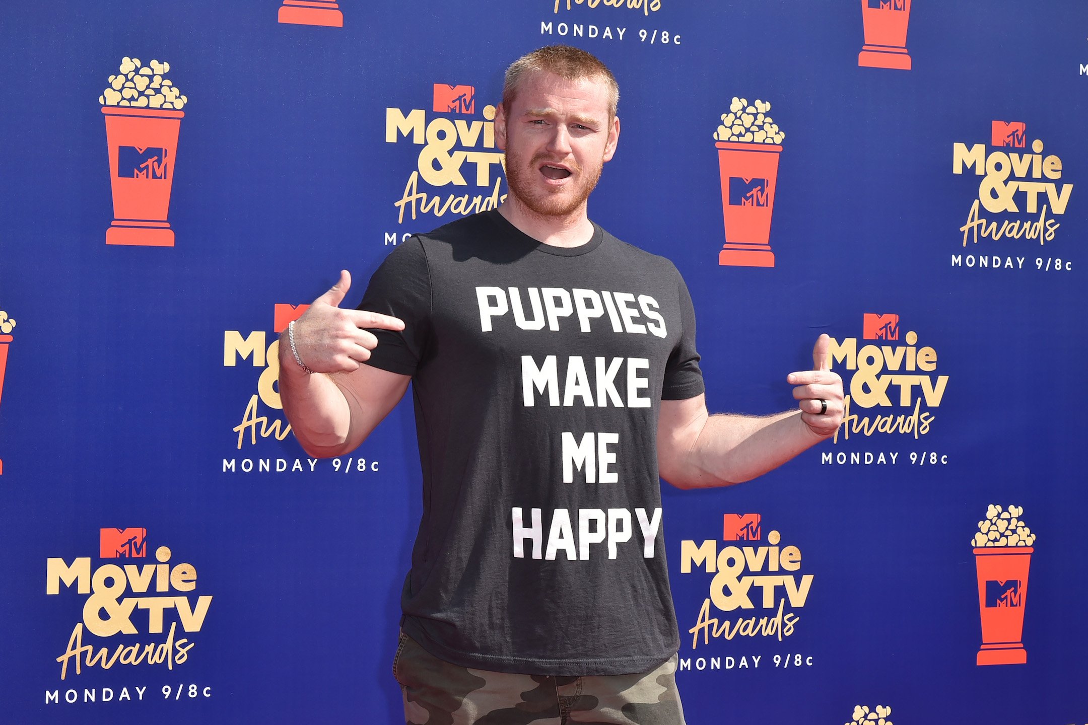 Wes Bergmann attends the 2019 MTV Movie & TV Awards at Barker Hangar