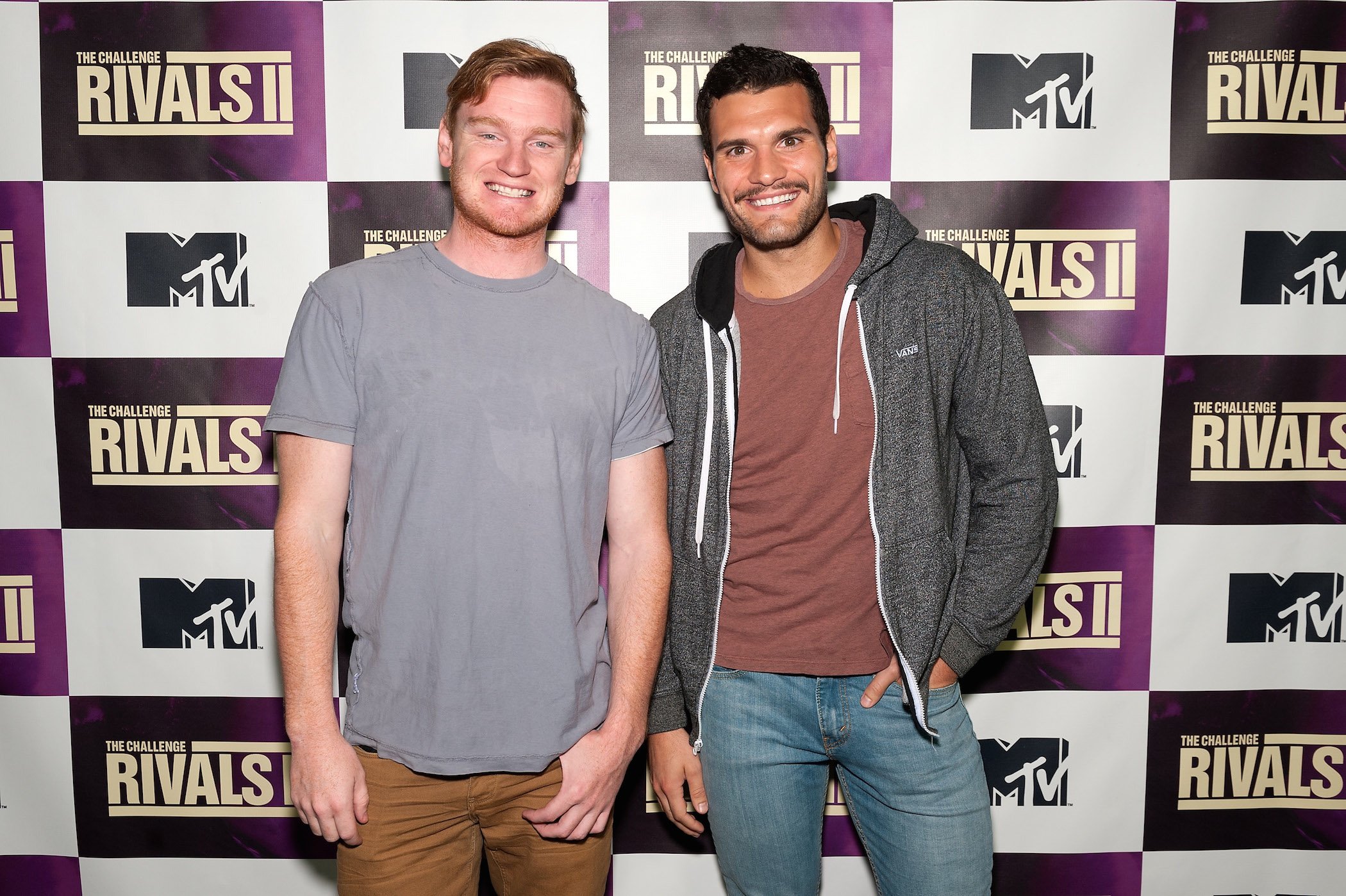 Wes Bergmann (L) and Frank Sweeney attend MTV's 'The Challenge: Rivals II' Final Episode and Reunion Party