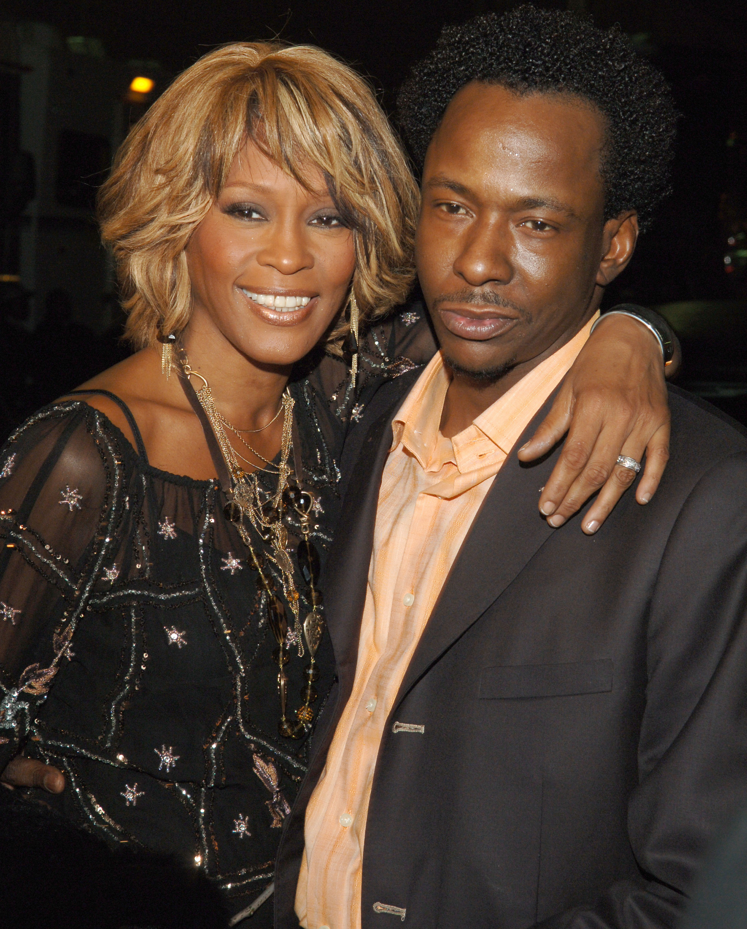 Whitney Houston and Bobby Brown