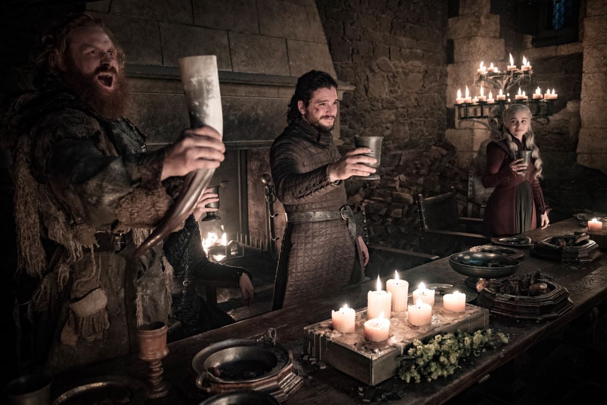 Winterfell banquet on Game of Thrones