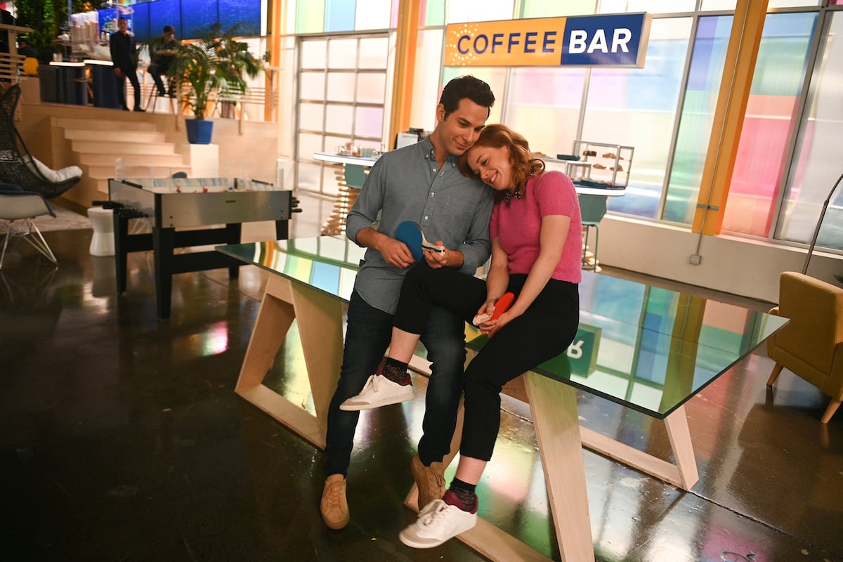 Skylar Astin as Max, Jane Levy as Zoey Clarke from 'Zoey's Extraordinary Playlist'