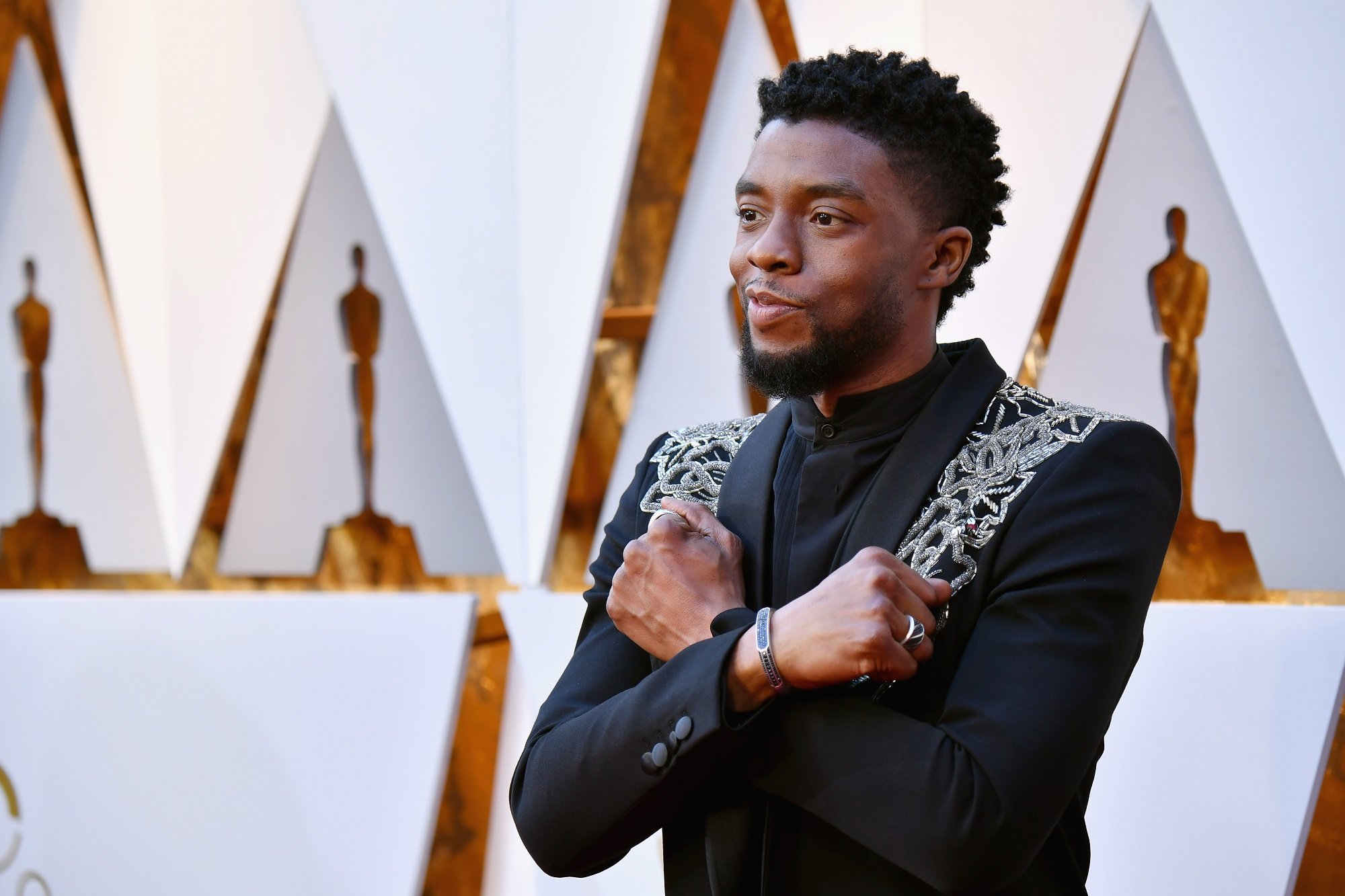 Chadwick Boseman attends the 90th Annual Academy Awards on March 4, 2018 in Hollywood, California.