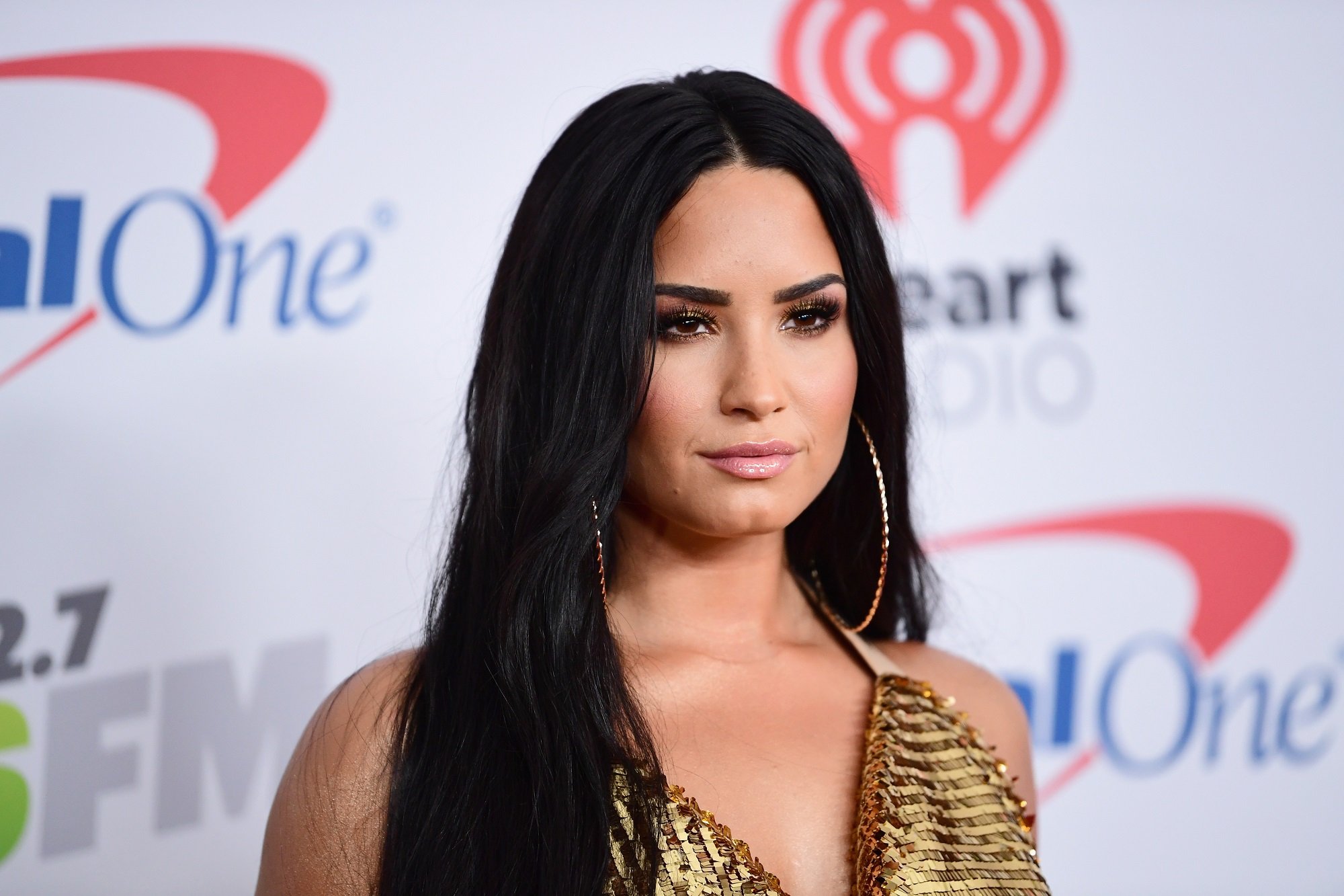 Demi Lovato poses in the press room during 102.7 KIIS FM's Jingle Ball 2017 presented by Capital One at The Forum on December 1, 2017 in Inglewood, California.
