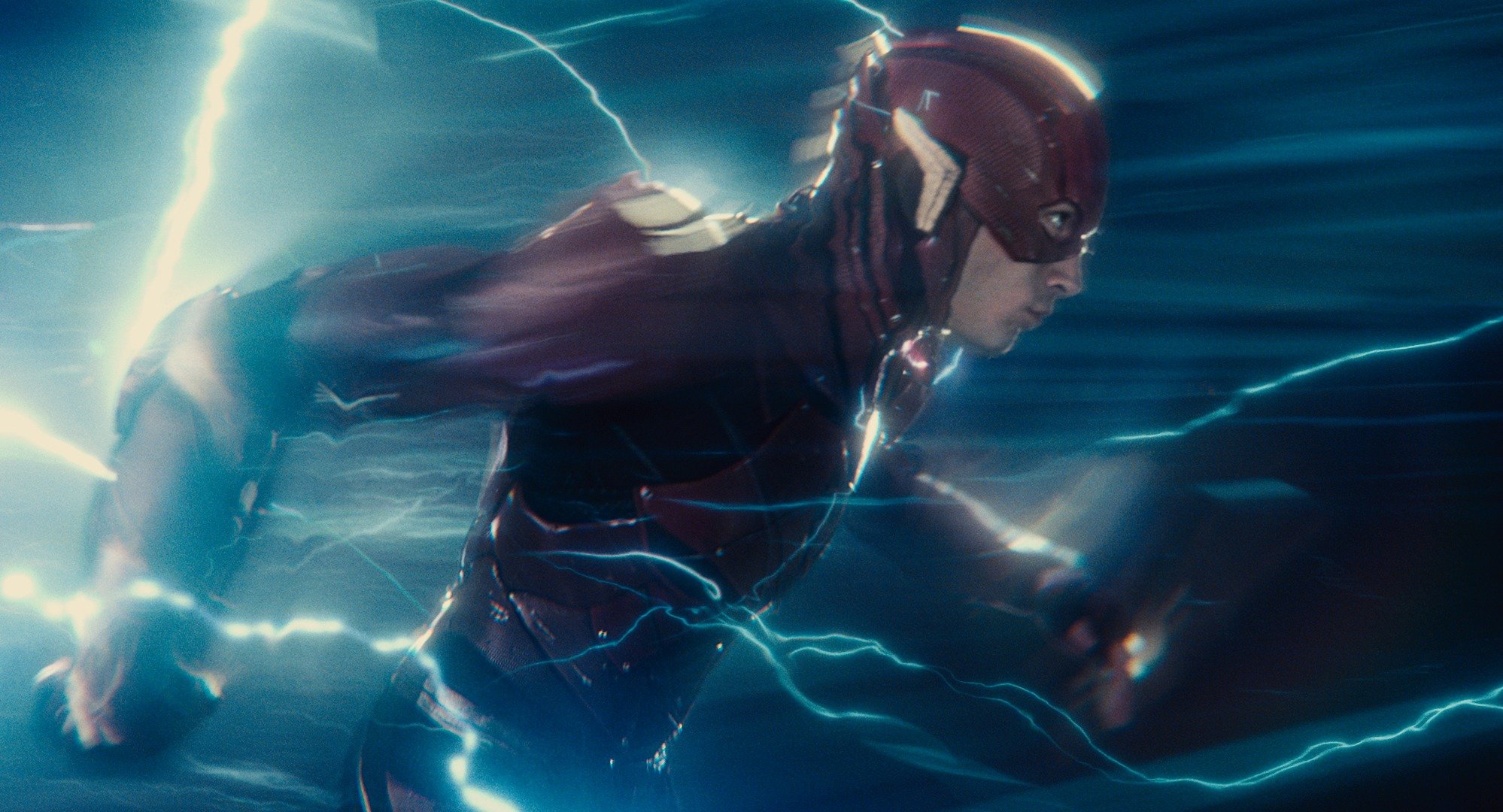 Ezra Miller as The Flash in 'Justice League'