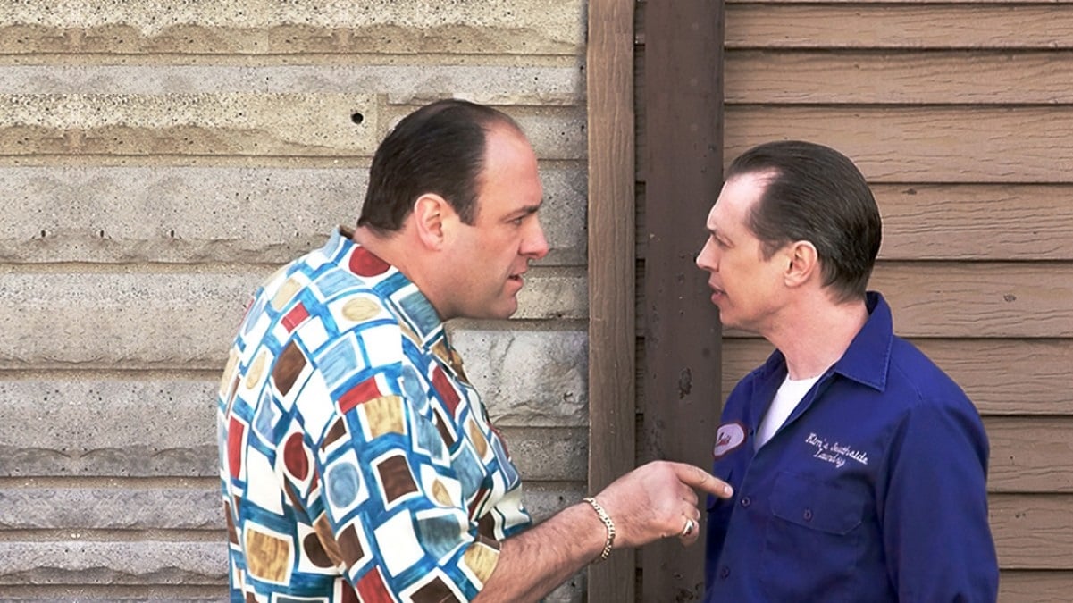 James Gandolfini and Steve Buscemi in ''The Sopranos'