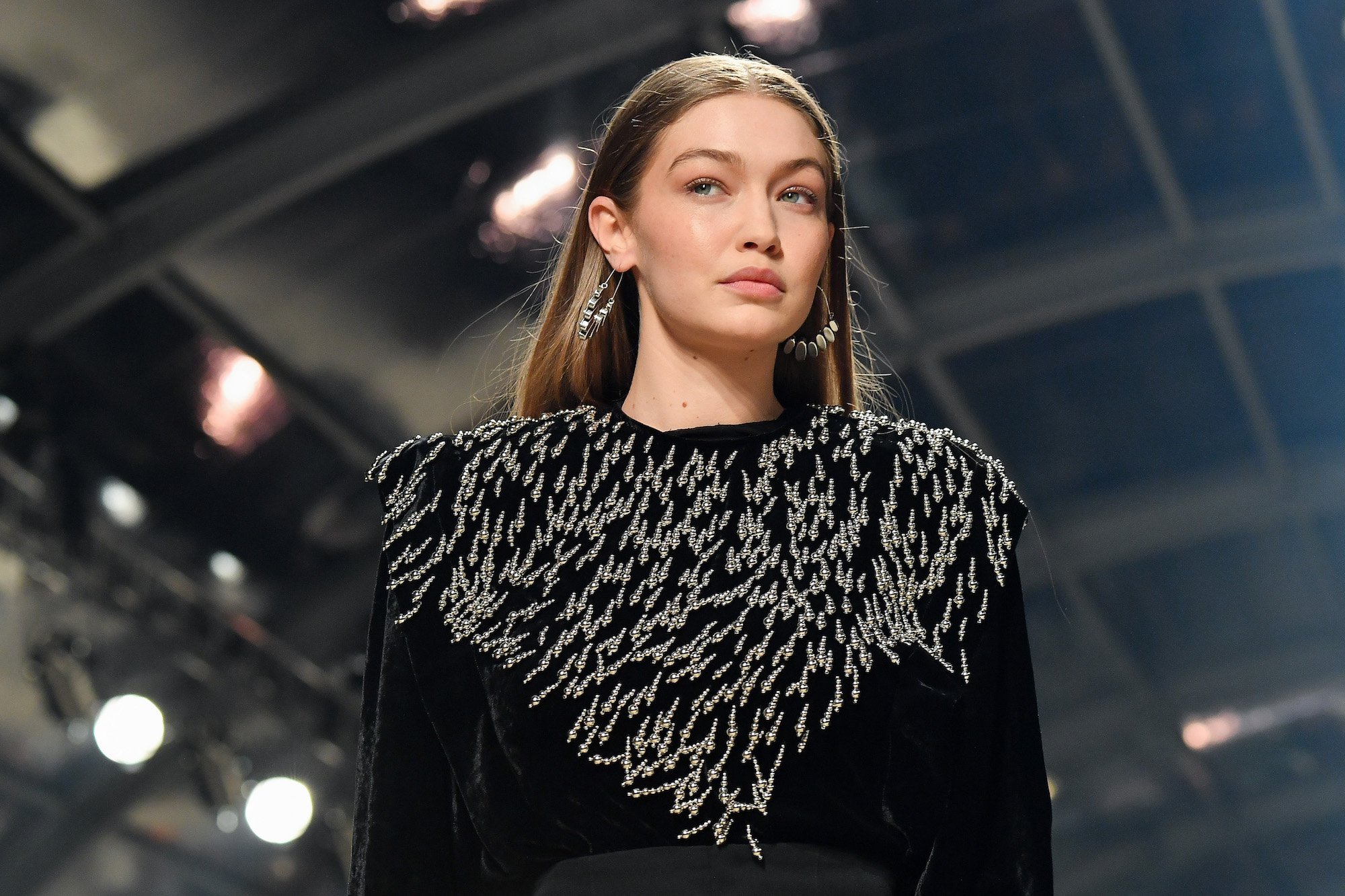 Gigi Hadid walks the runway