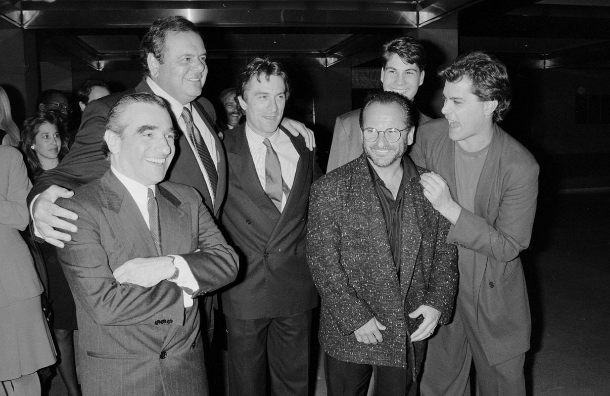 Martin Scorsese, Robert De Niro, Paul Sorvino, Ray Liotta, and Joe Pesci