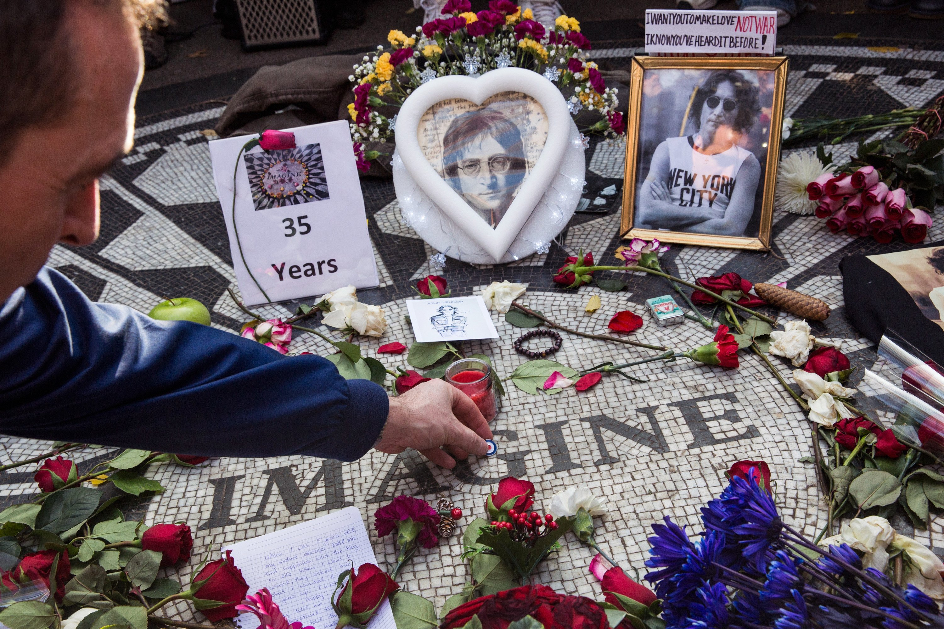 A John Lennon memorial