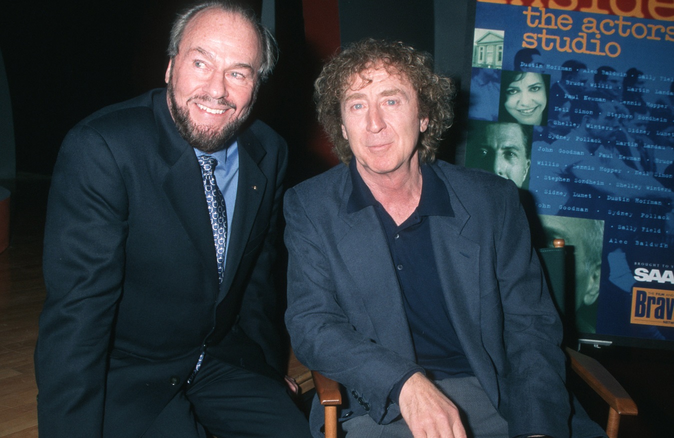 James Lipton posing with Gene Wilder