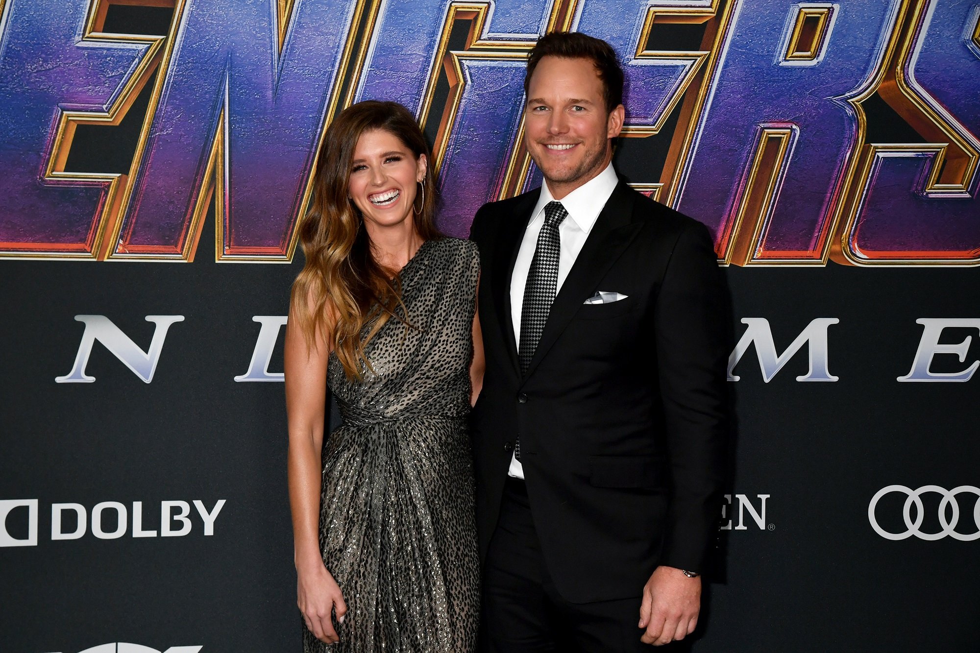 Katherine Schwarzenegger and Chris Pratt attends the World Premiere of Walt Disney Studios Motion Pictures 'Avengers: Endgame' at Los Angeles Convention Center on April 22, 2019 in Los Angeles, California. 