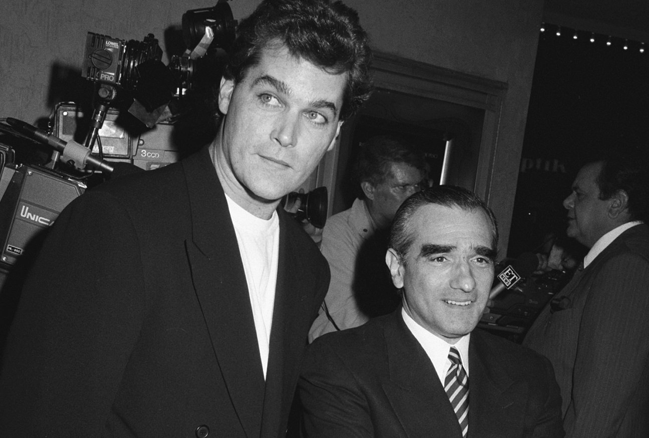 Ray Liotta posing with Martin Scorsese