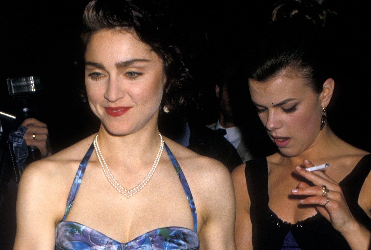 Madonna and Debi Mazar in 1988
