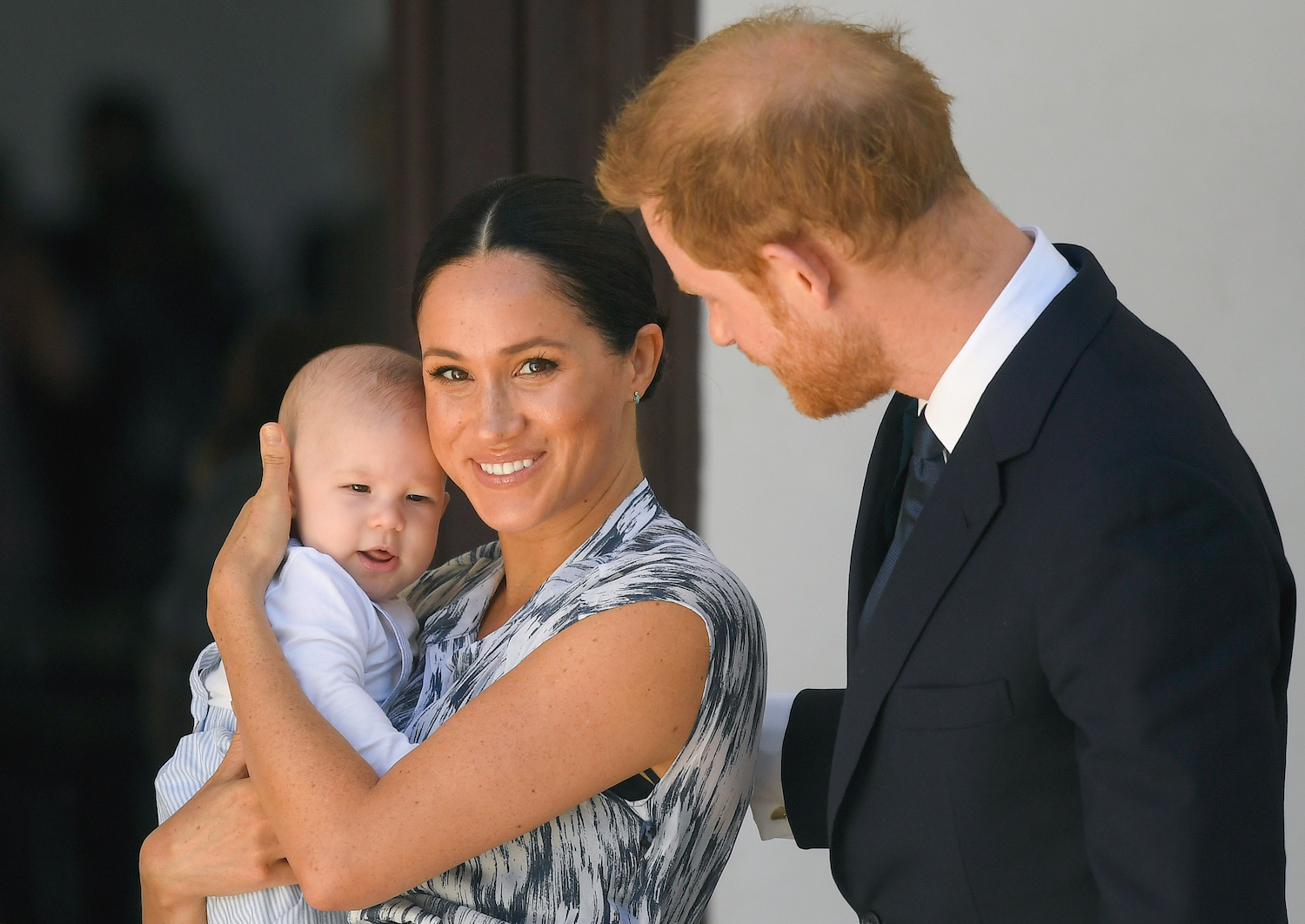 Prince Harry, Meghan Markle, and son Archie meet Archbishop Desmond Tutu