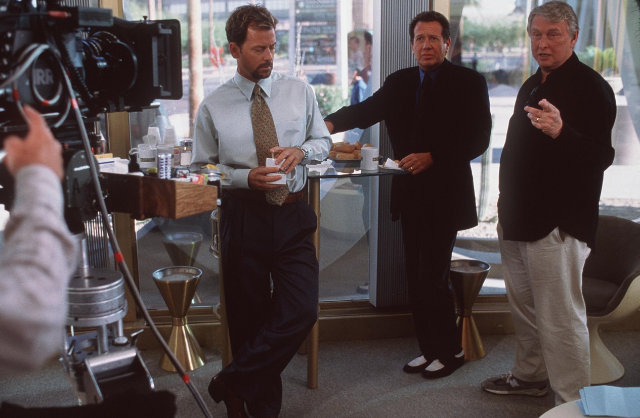 Mike Nichols on film set