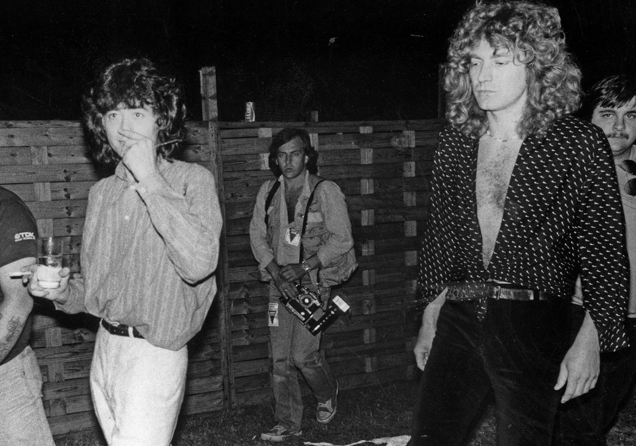Jimmy Page and Robert Plant at Knebworth