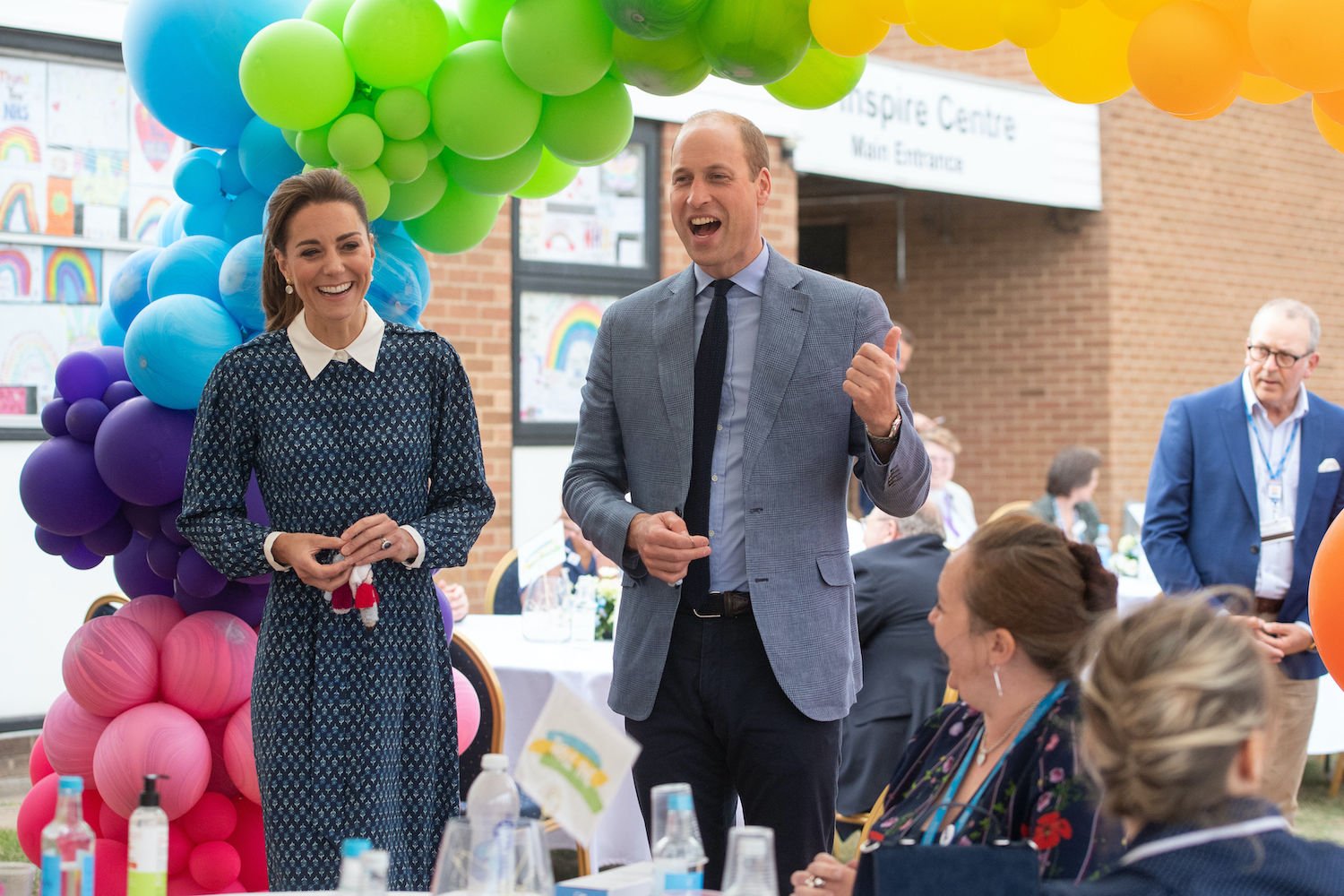 Kate Middleton and Prince William visit to Queen Elizabeth Hospital in King's Lynn as part of the NHS birthday celebrations on July 5, 2020