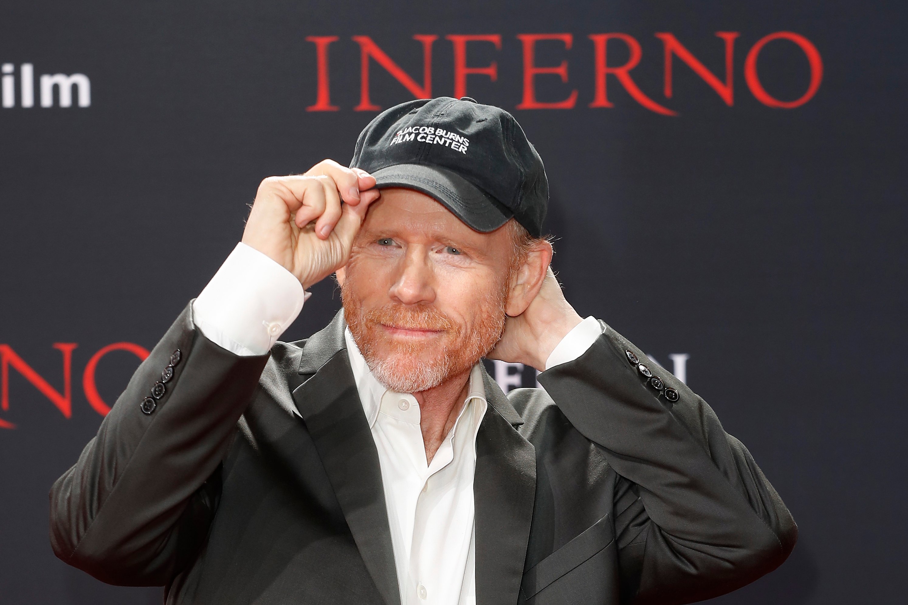 Ron Howard wearing a hat