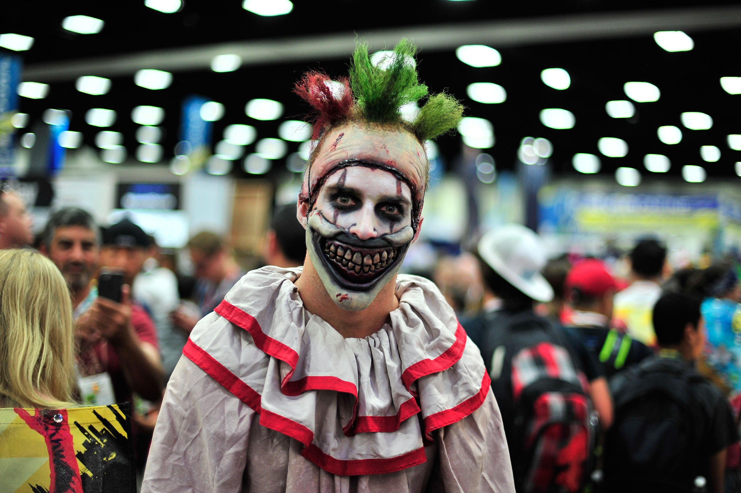 Someone dresser as Twisty the Clown