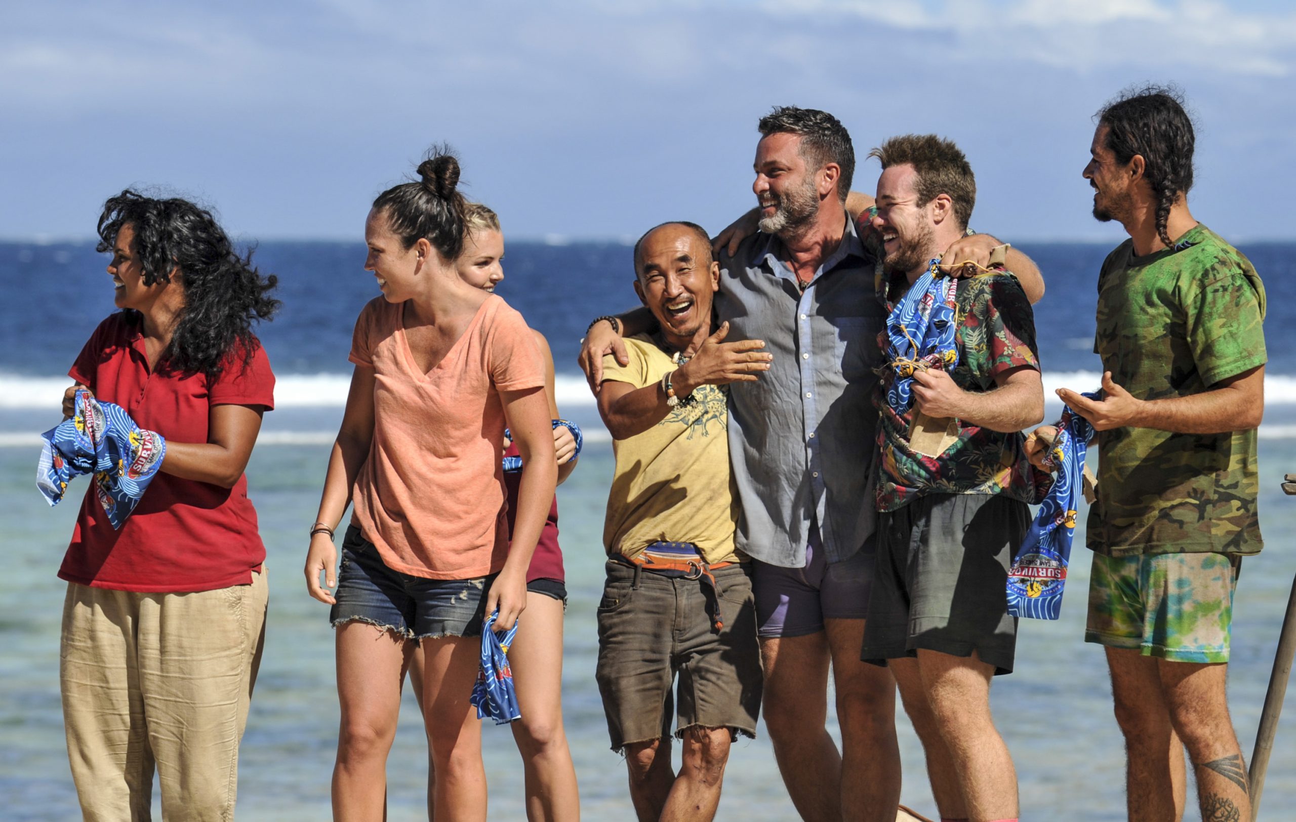 Sandra Diaz-Twine, Sarah Lacina, Tai Trang, Jeff Varner, Zeke Smith and Oscar "Ozzy" Lusth of Survivor