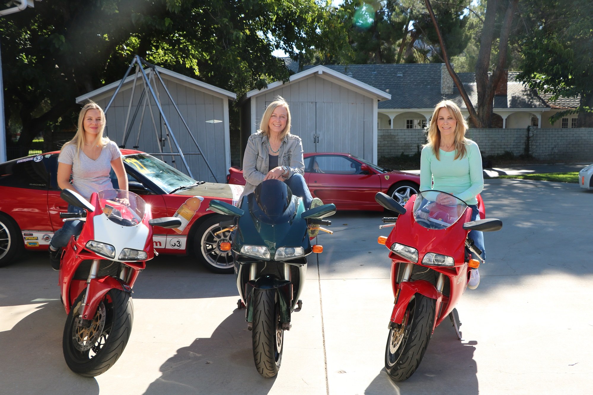 Amy Johnston with Debbie and Donna Evans