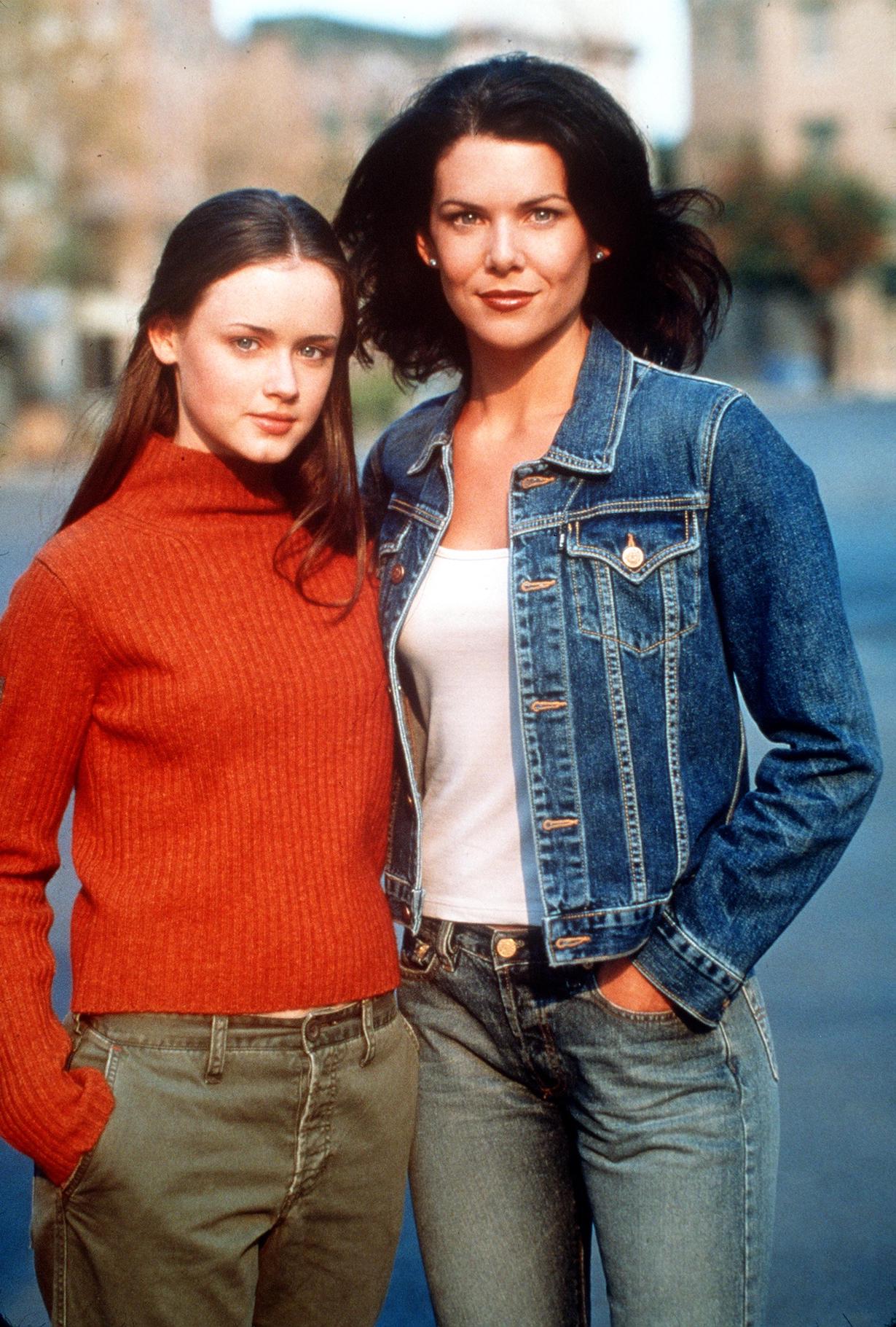 Alexis Bledel and Lauren Graham as Rory and Lorelai Gilmore on 'Gilmore Girls'