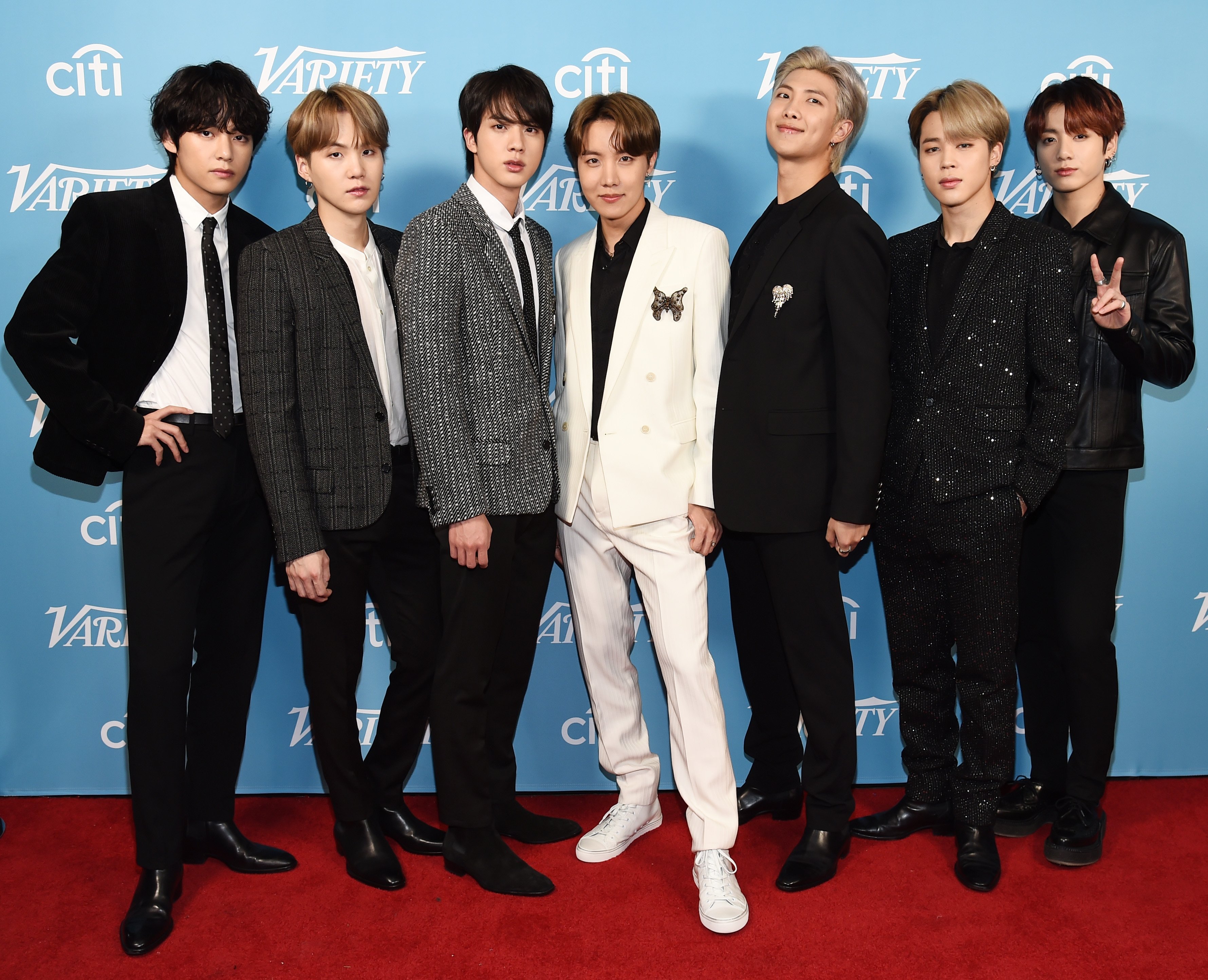 BTS arrives at the 2019 Variety's Hitmakers Brunch