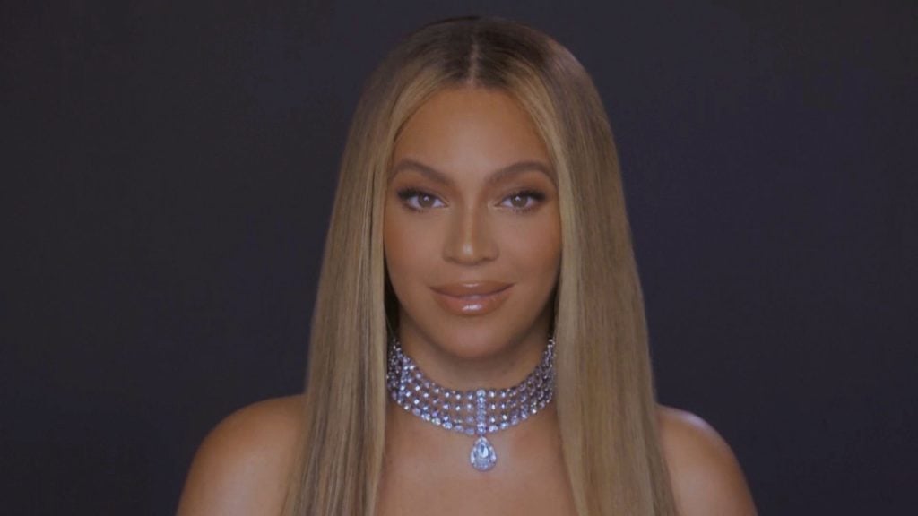 Beyoncé at a virtual award show in June 2020