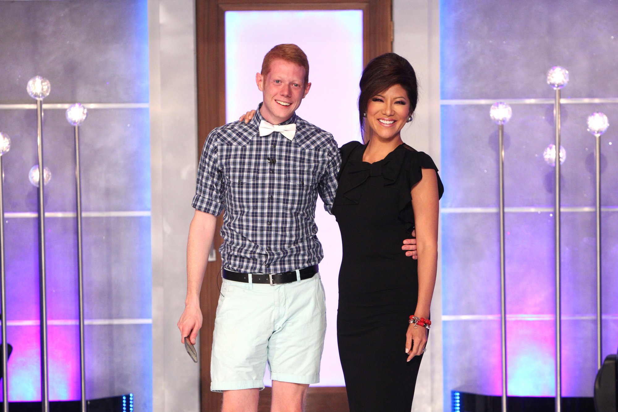 Big Brother Winner, Andy Herren and Host, Julie Chen during the Big Brother Finale