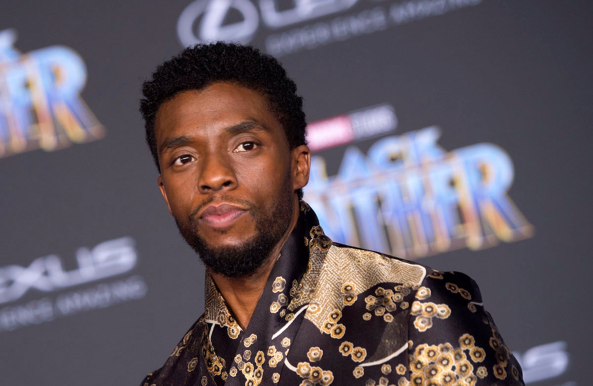 Chadwick Boseman at the 'Black Panther' premiere