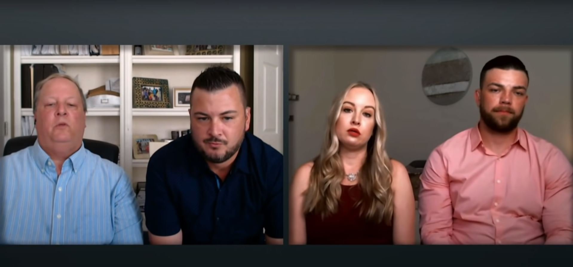Chuck and Charlie Potthast with Andrei and Elizabeth Castravet on the '90 Day Fiance' Tell All