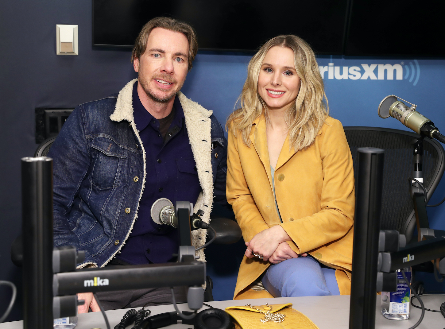Dax Shepard and Kristen Bell visit SiriusXM Studios in 2019