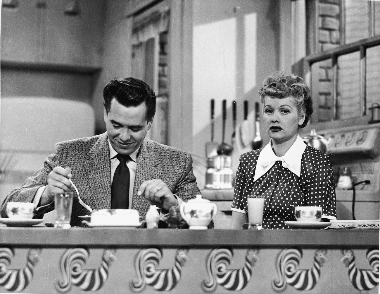 Desi Arnaz and Lucille Ball in I Love Lucy