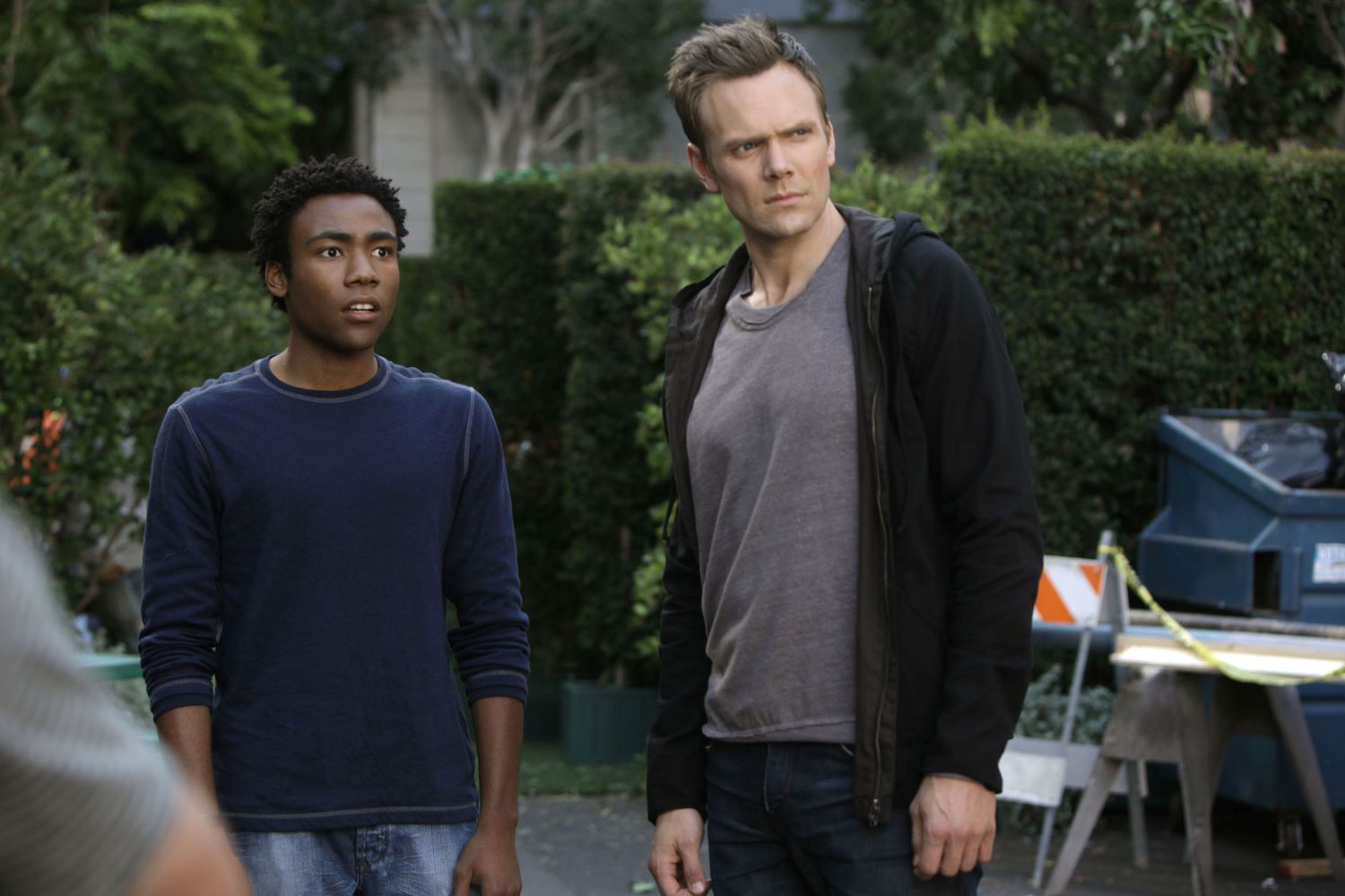 Donald Glover and Joel McHale in 'Community'
