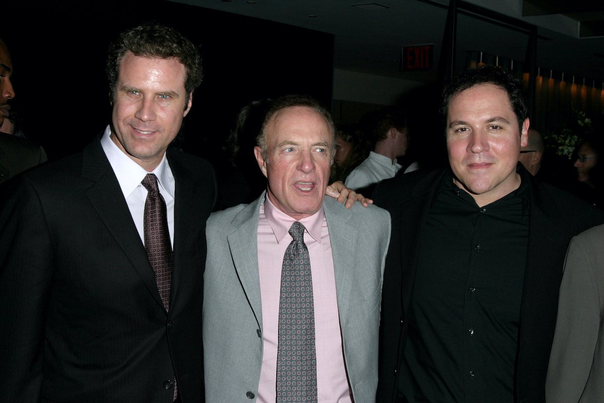 Will Ferrell, James Caan and Jon Favreau at the 'Elf' premiere