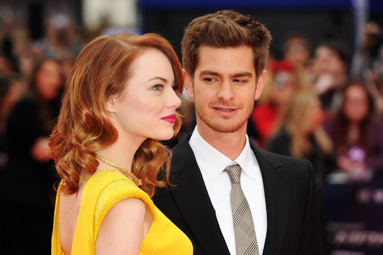 Emma Stone and Andrew Garfield at the world premiere of The Amazing Spiderman