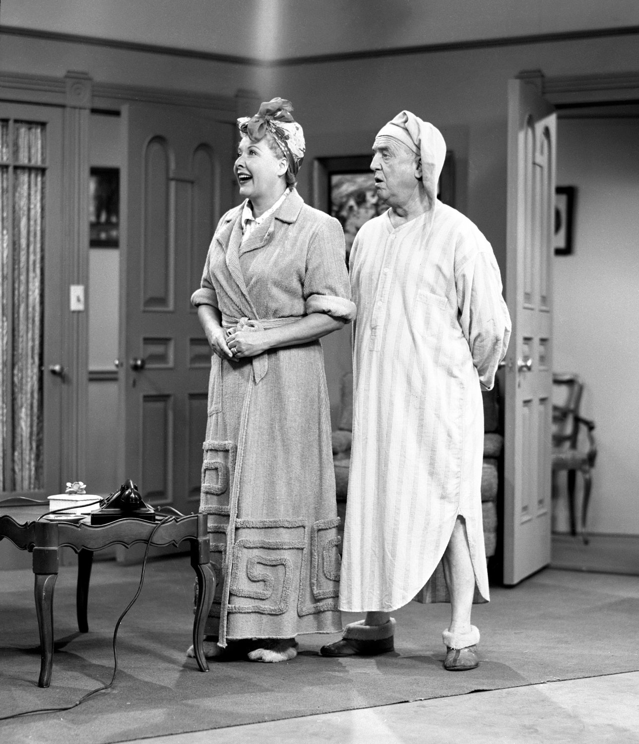 Vivian Vance as Ethel Mertz and William Frawley as Fred Mertz