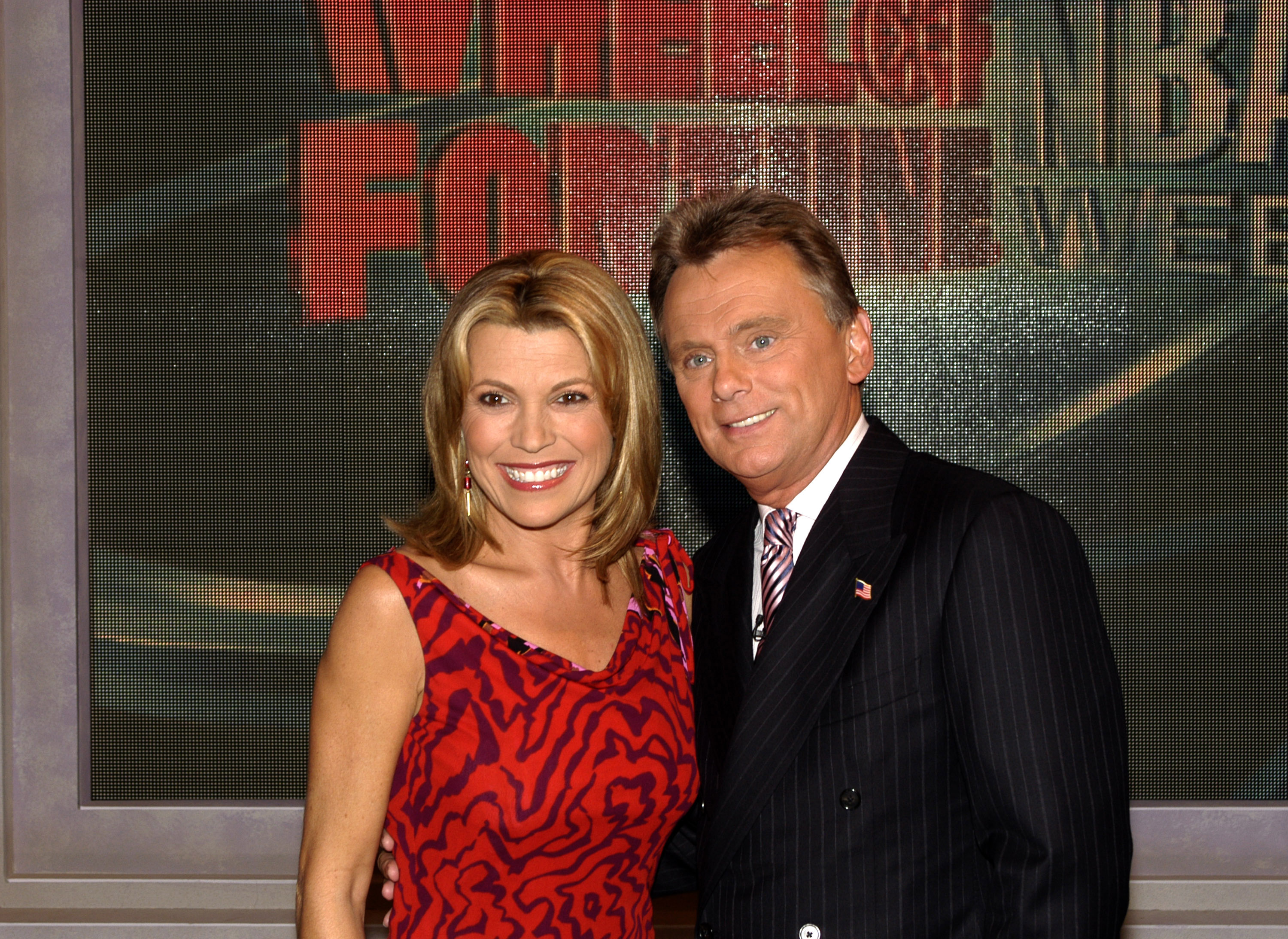 Vanna White and Pat Sajak of 'Wheel of Fortune'