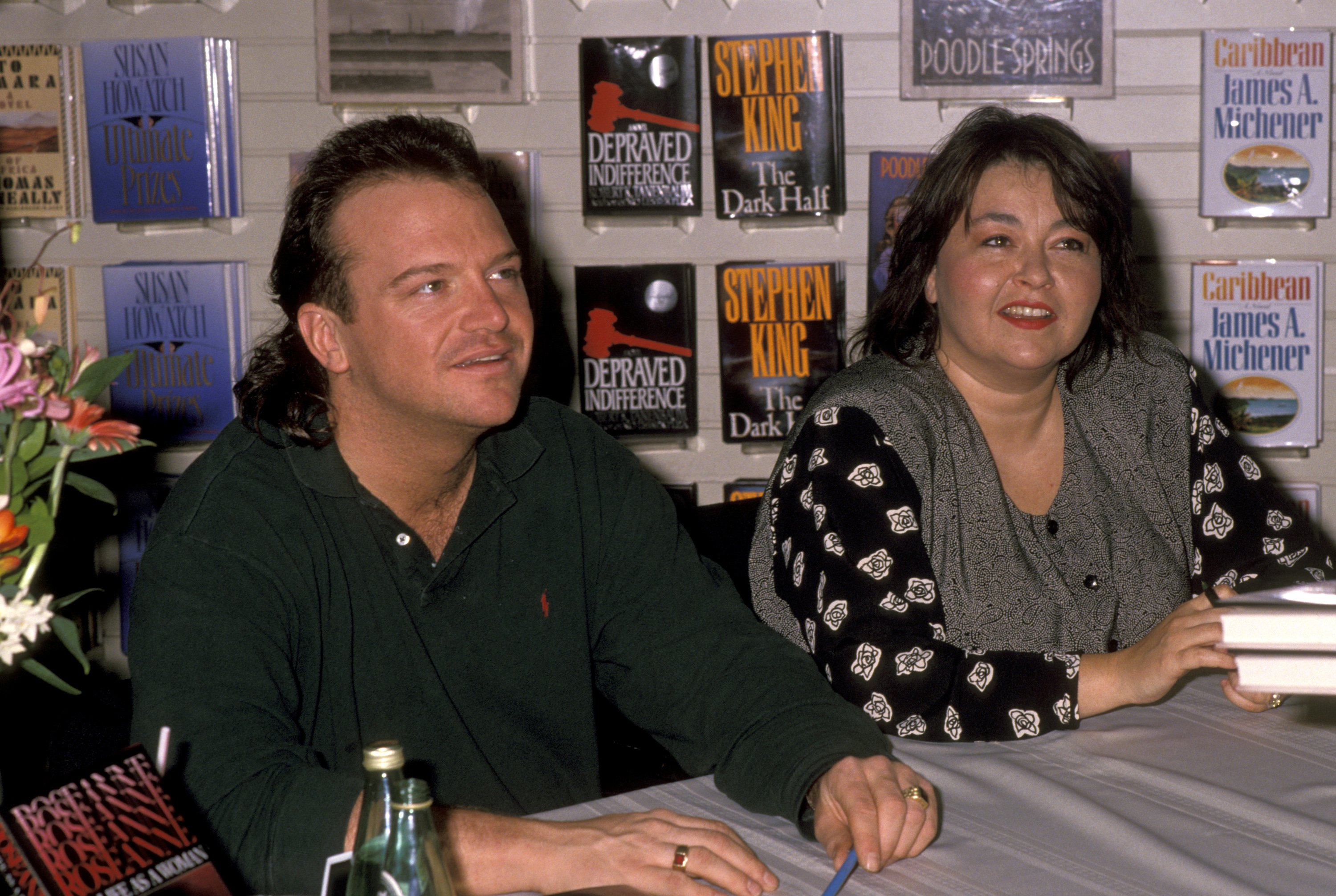Tom Arnold and Roseanne Barr