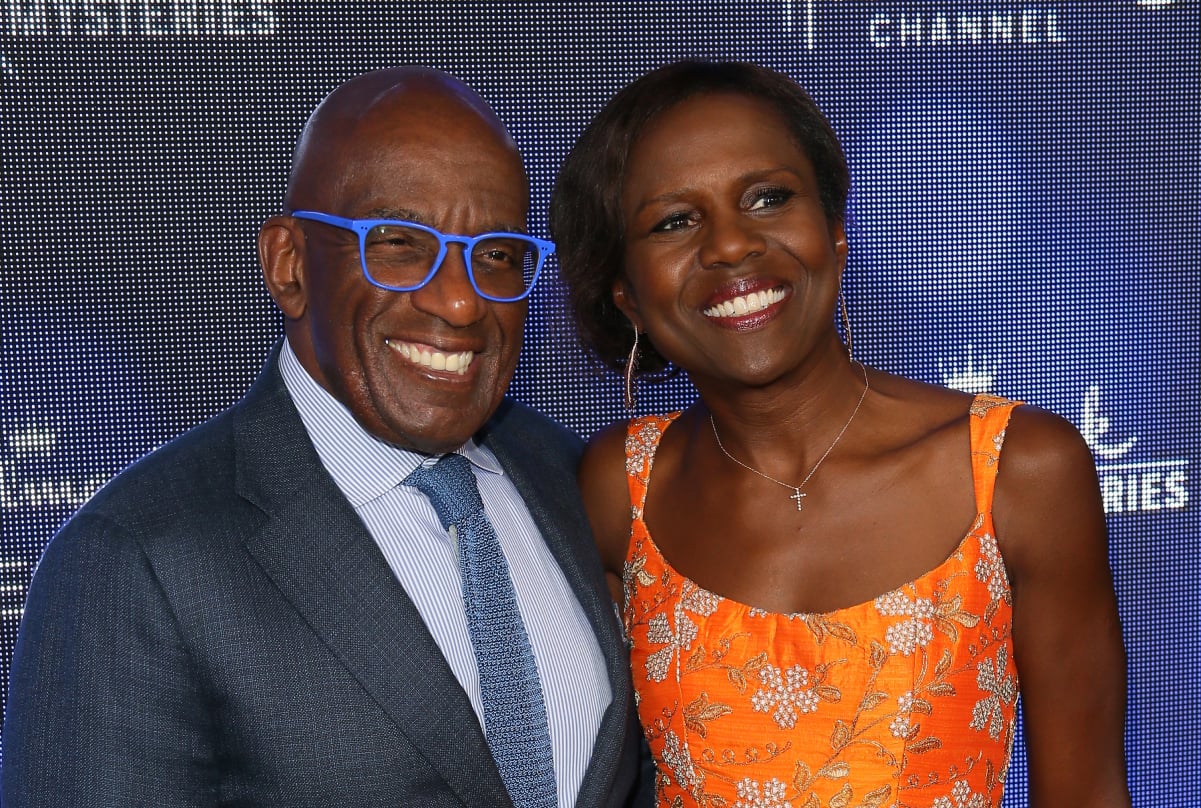 Al Roker, left, and his wife Deborah Roberts