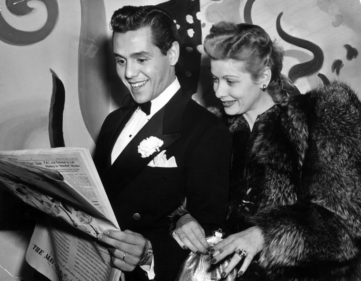 Desi Arnaz and Lucille Ball in 1941